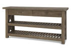 Ironside 2 Drawer Console -Rustic Grey