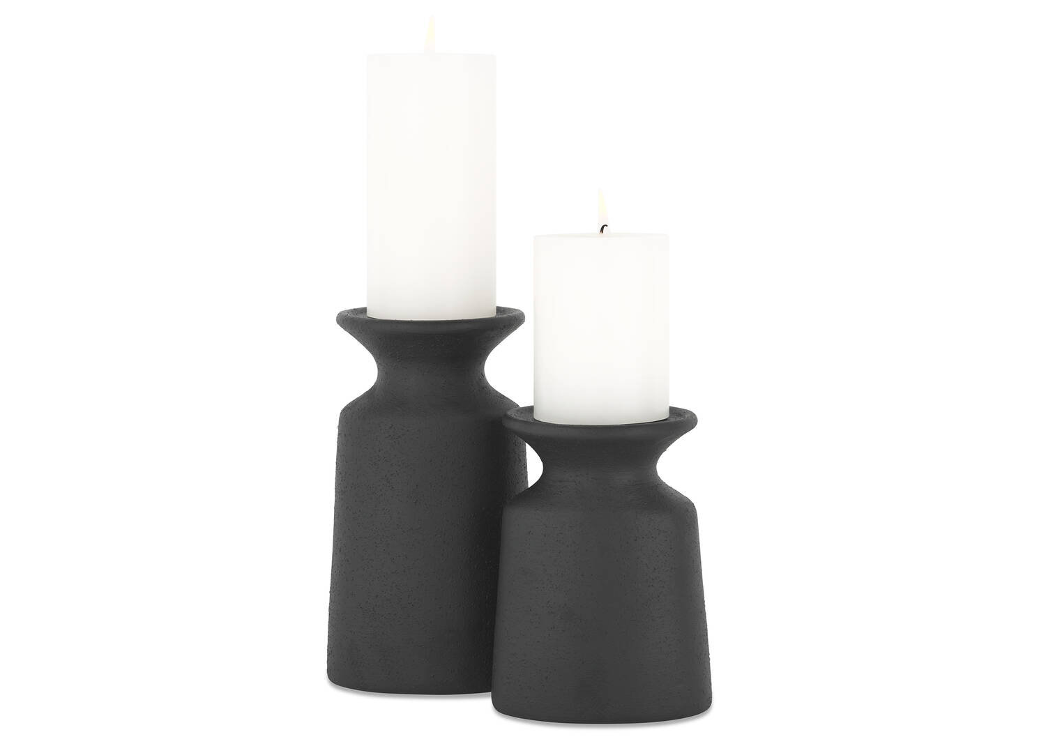 Grand porte-bougie Cillian noir