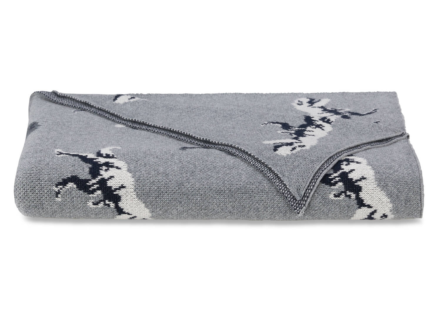 Lex Dinosaur Throw Grey