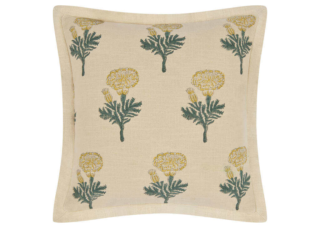 Kavi Floral Pillow 20x20 Ivory/Multi