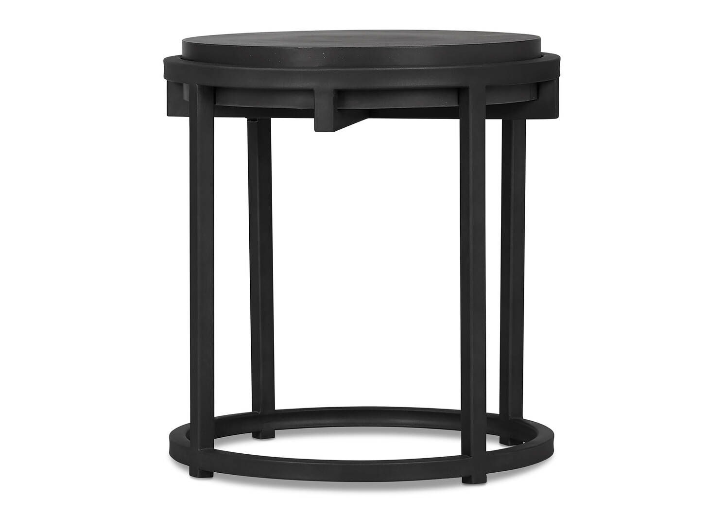 Table d'appoint ronde Crete -Ida noir