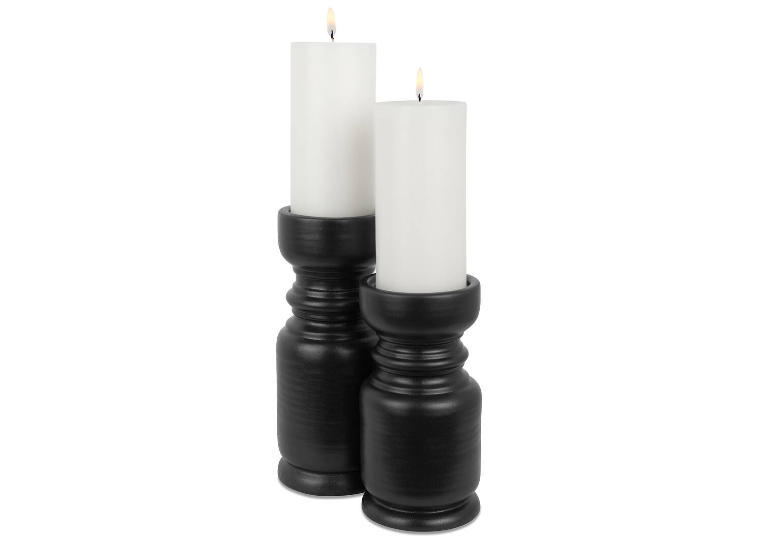 Petit porte-bougie Mariel noir