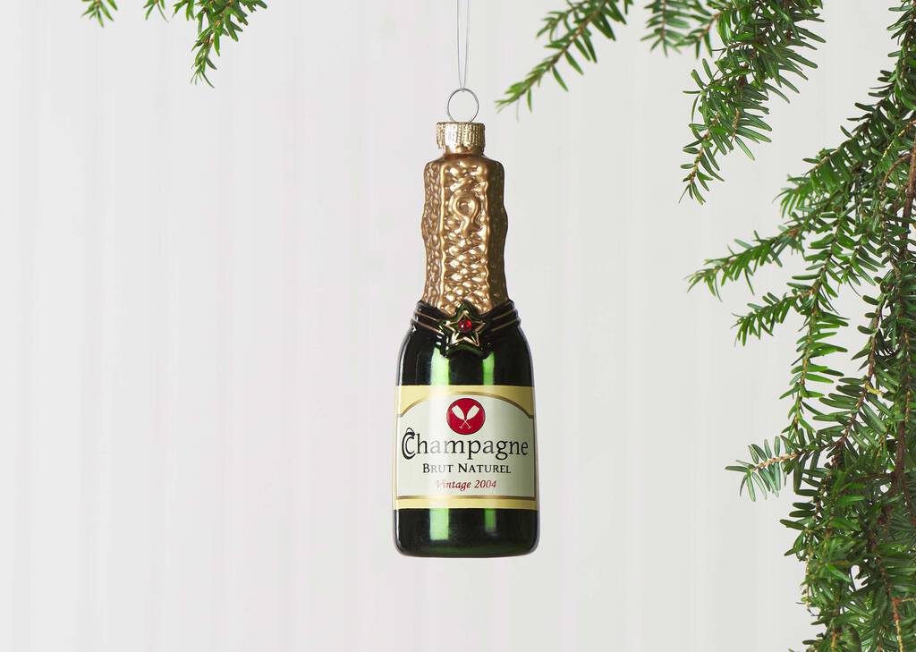 Champagne Bottle Orn