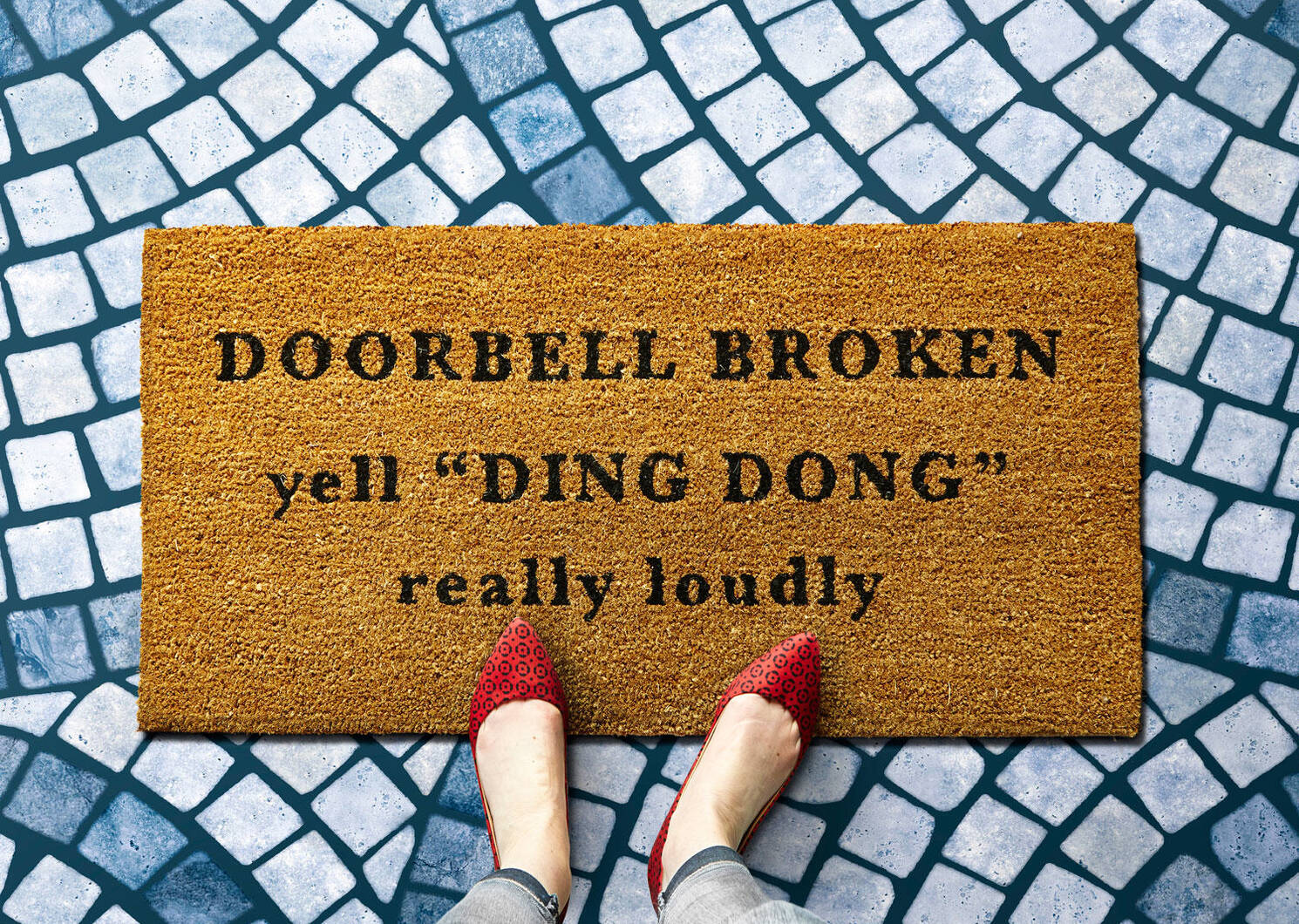 Ding Dong Doormat