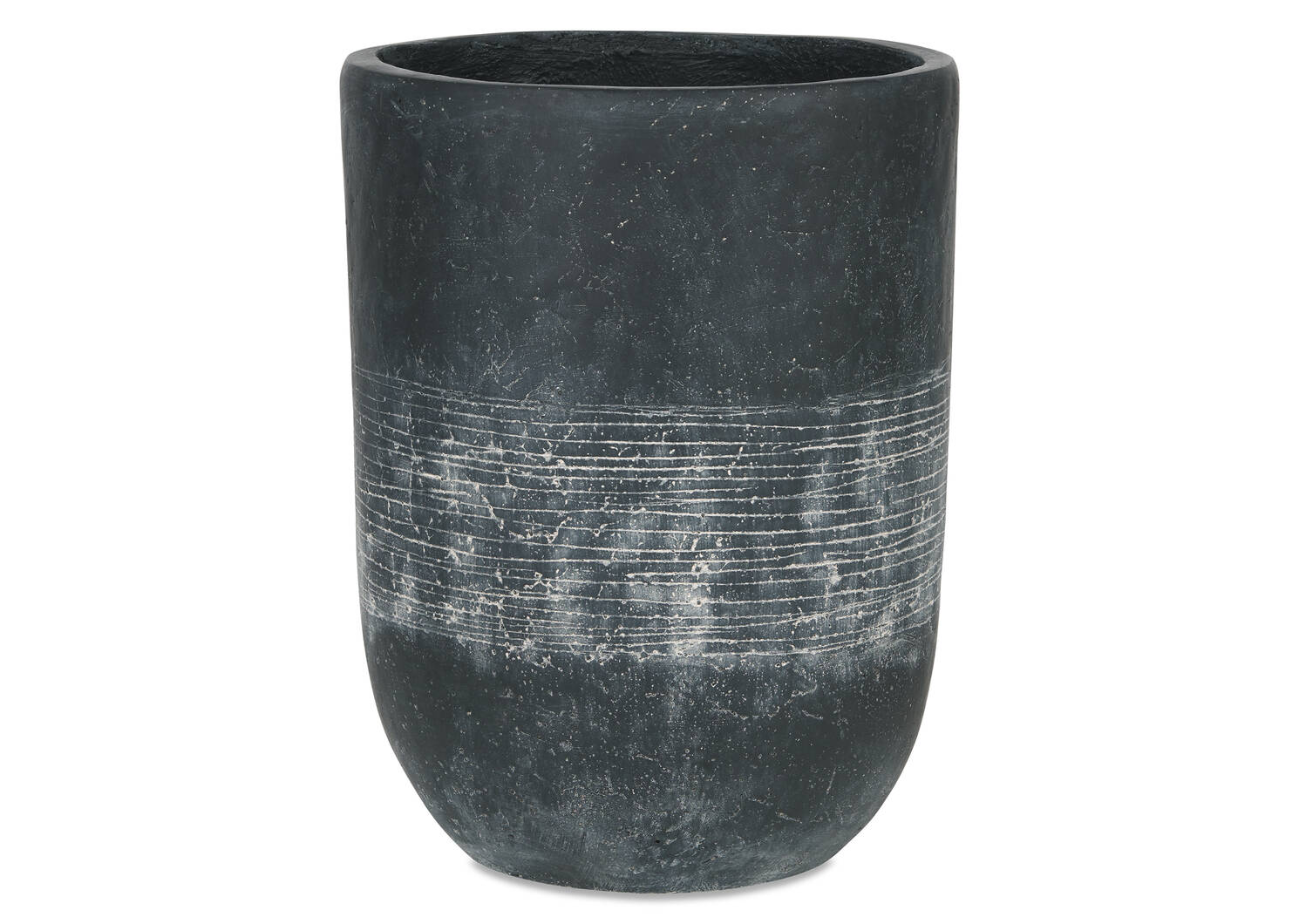 Cache-pot moyen d’extérieur Seela noir