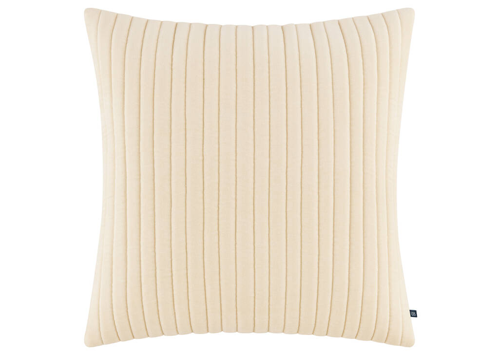 Coussin en velours Cowley 20x20 ivoire