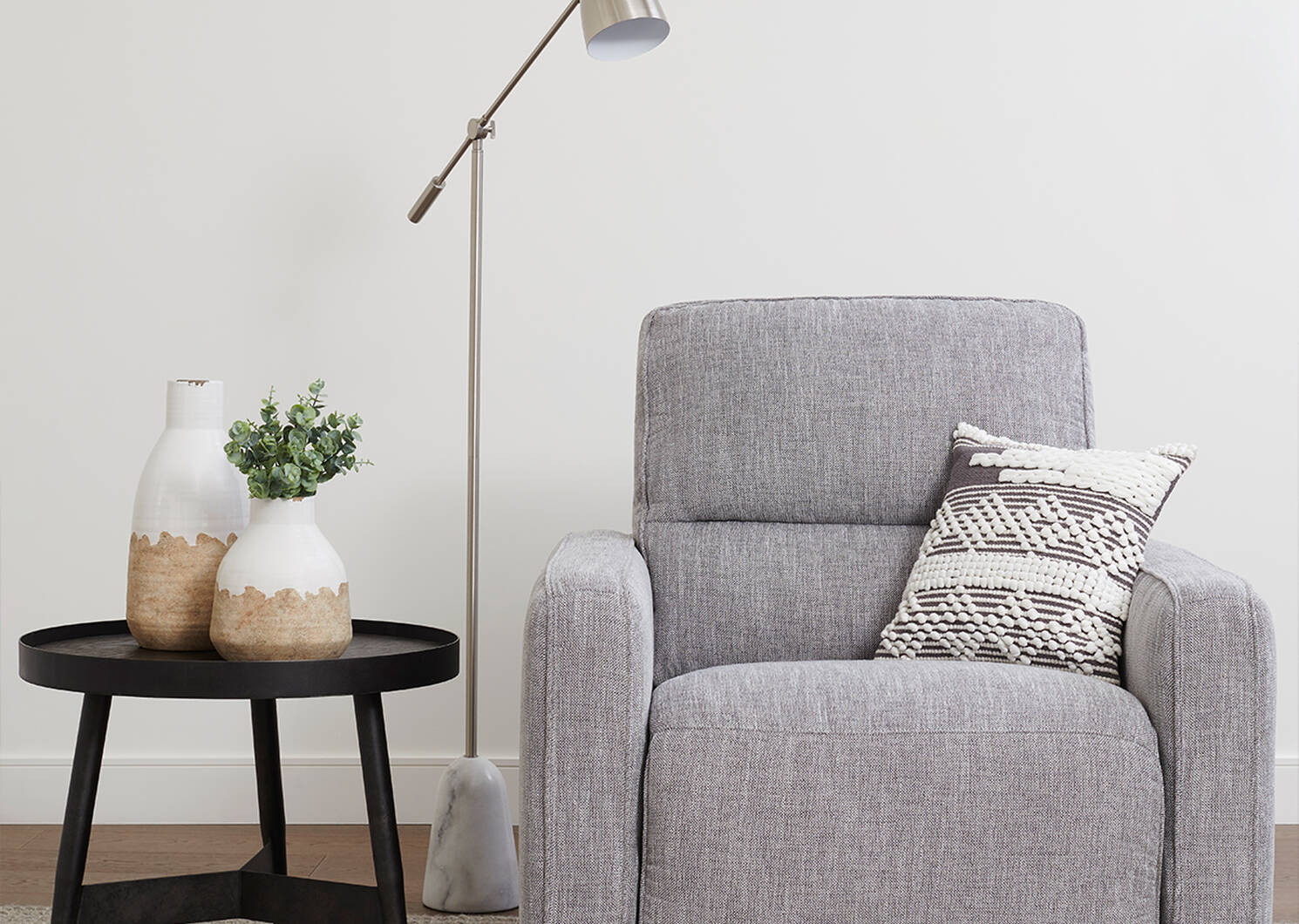 Fauteuil inclinable -Avery gris