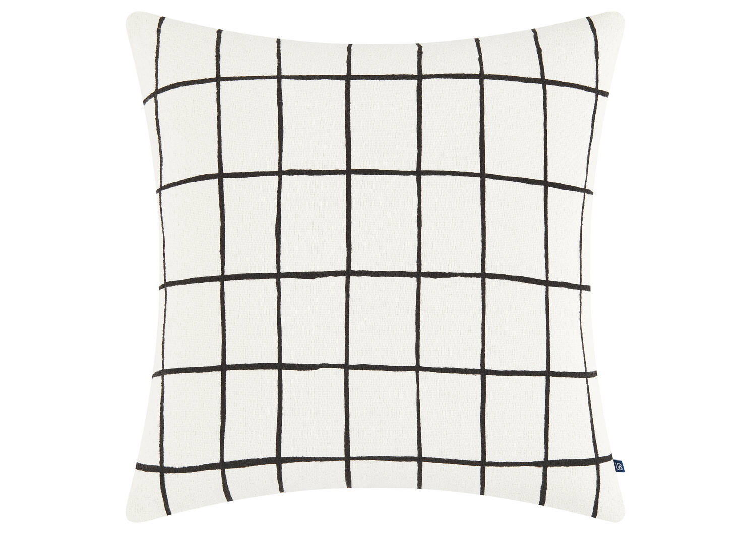 Weiss Cotton Pillow 20x20 White/Black