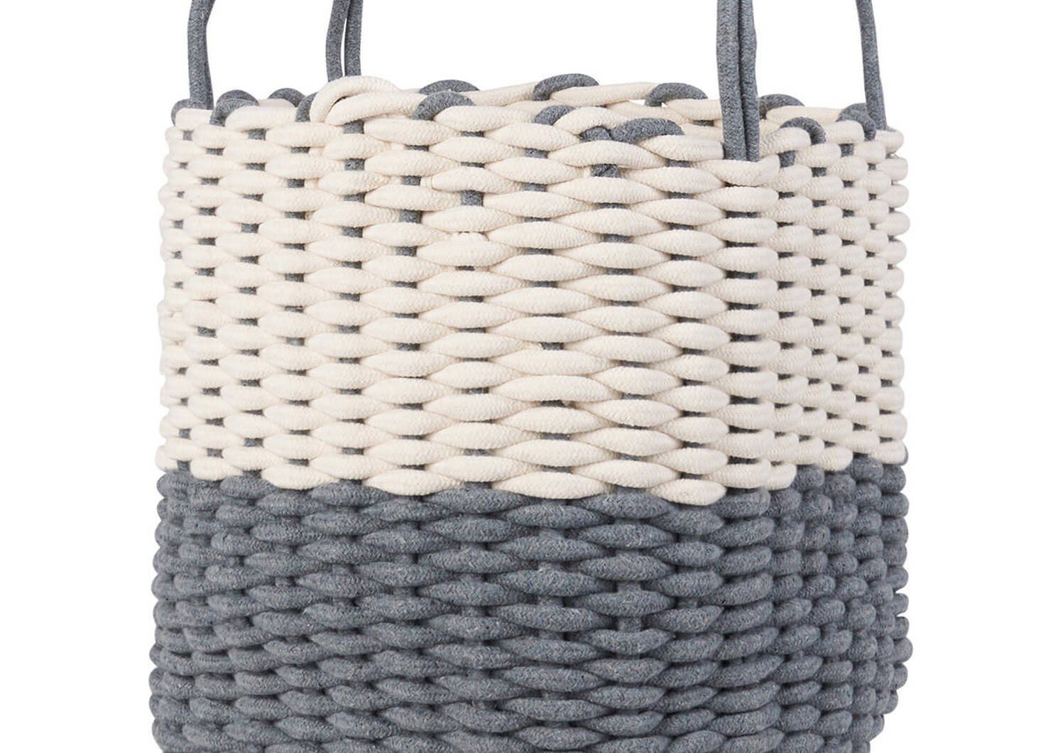 Corde Laundry Basket Natural/Grey