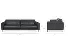 Renfrew Leather Sofa 94" -Adler Grey