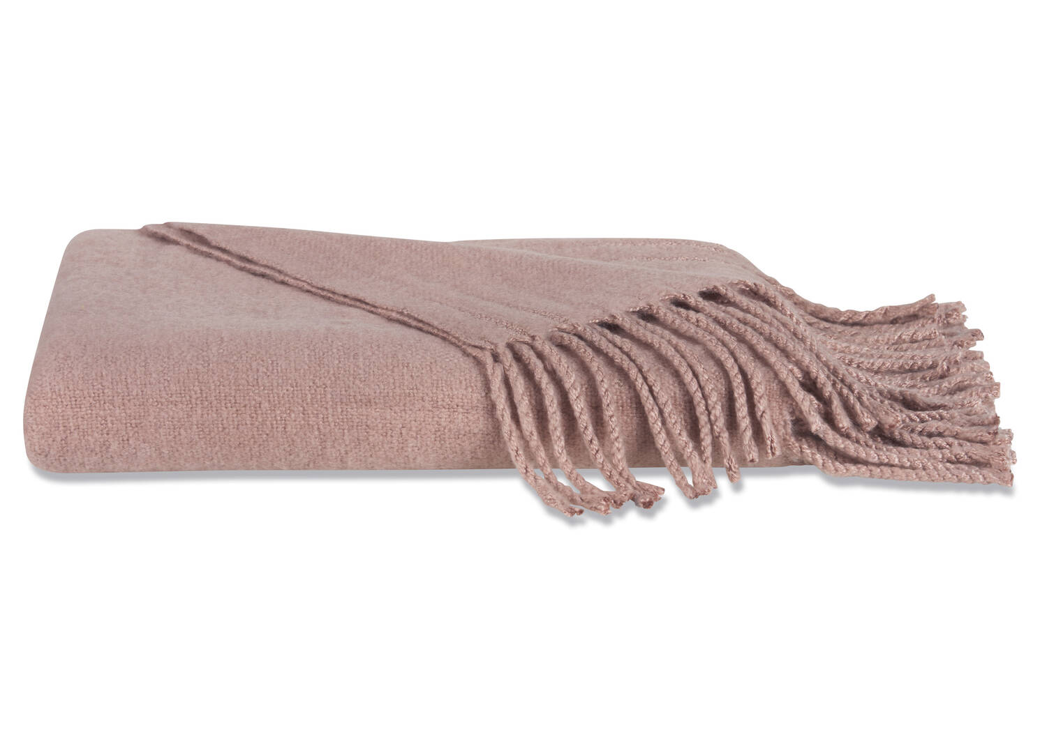 Downey Brushed Throw Ballet Pink