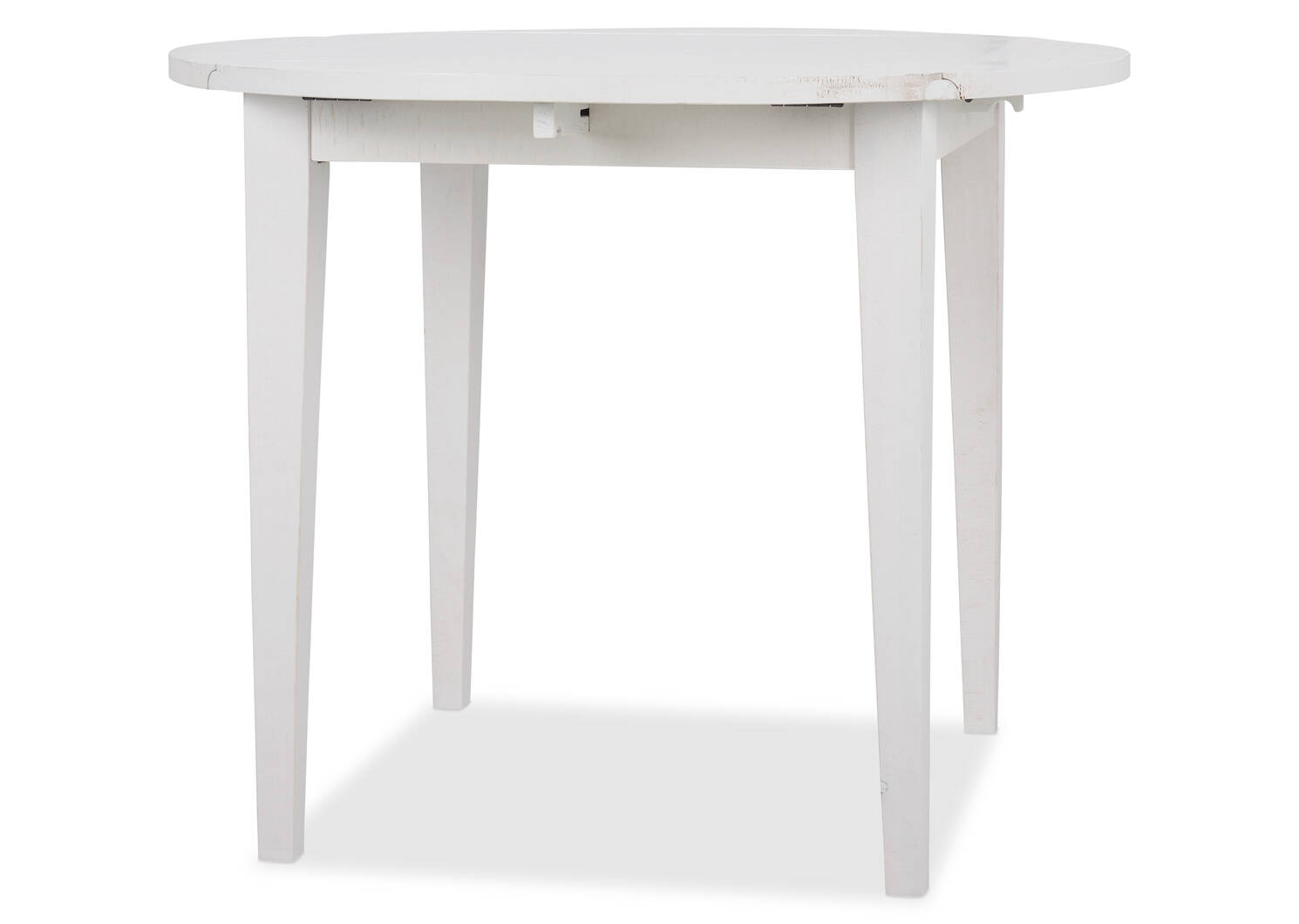 Febe Drop Leaf Dining Table -Heron White