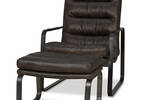 Donnelly Leather Armchair -Hurst Cocoa