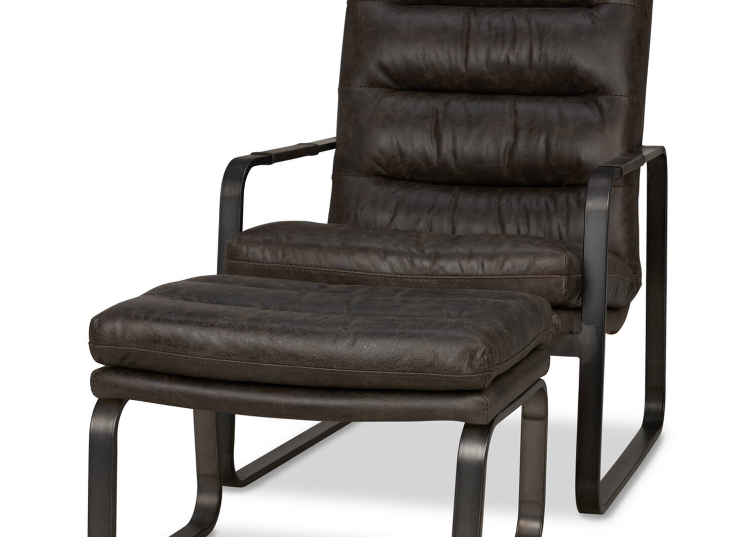 Donnelly Leather Armchair -Hurst Cocoa