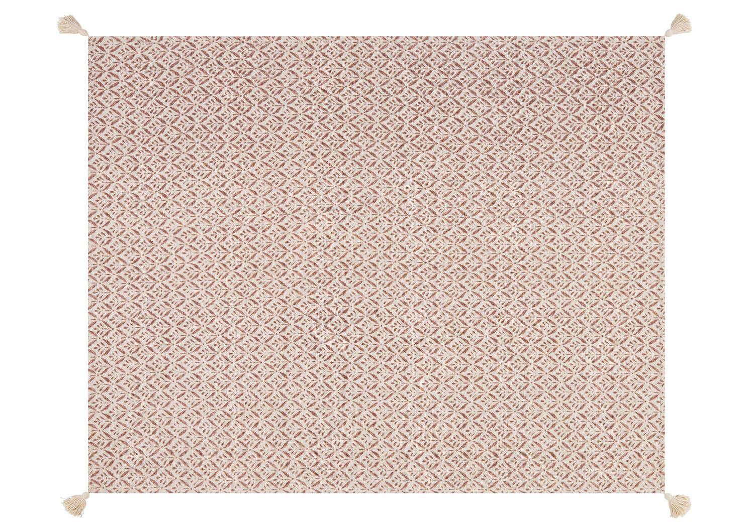 Sanderson Throw Natural/Terracotta