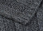 Keaton Chunky Throw Charcoal/Black