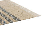 Otis Leather Accent Rugs - Blue/Sand