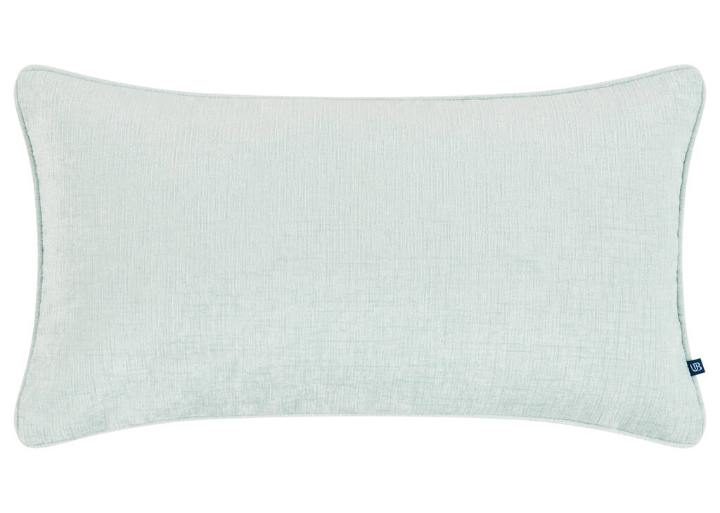 Coussin Clooney 12x22 aqua clair