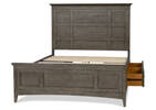 Parker Storage Bed -Heron Grey, QUEEN