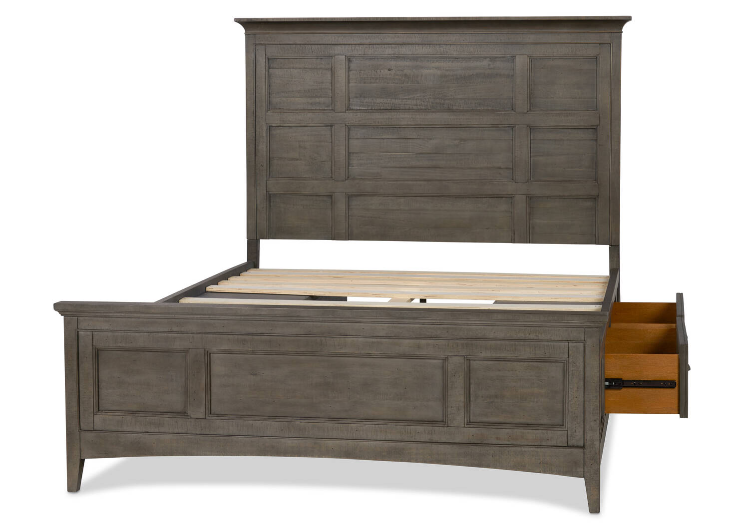 Parker Storage Bed -Heron Grey, KING