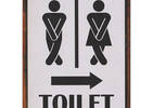 Hold it Bathroom Wall Plaque
