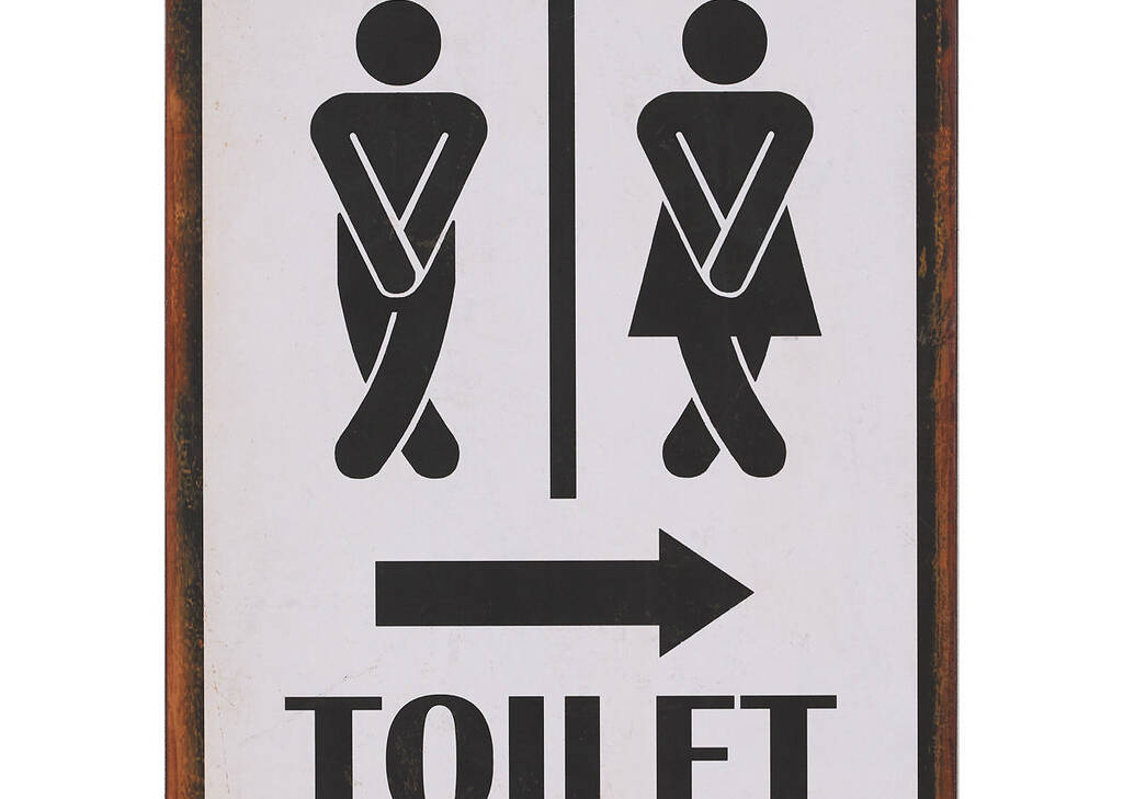 Hold it Bathroom Wall Plaque