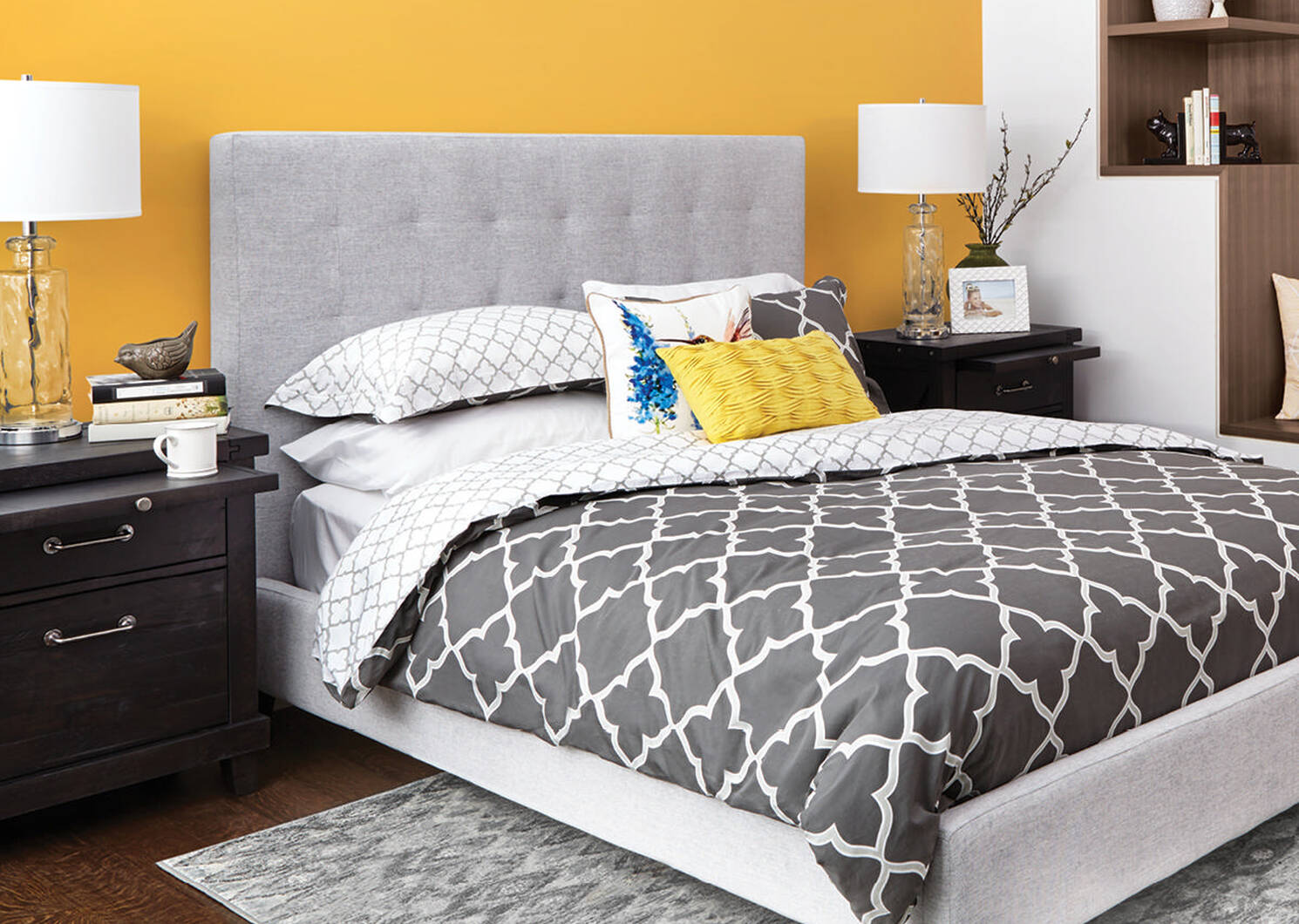 Spencer Bed -Polo Grey, QUEEN