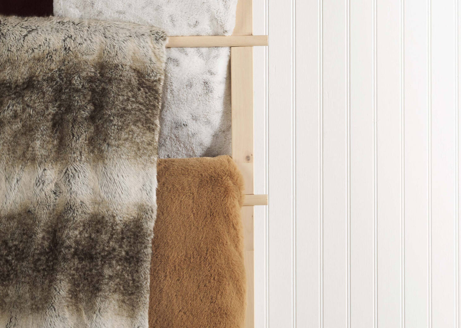 Habitat Faux Fur Throw Mink