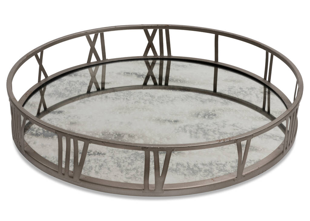 Galena Mirrored Tray Round