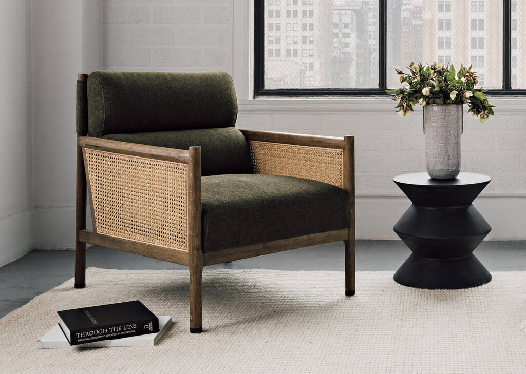 Fauteuil Harlow -Rale olive