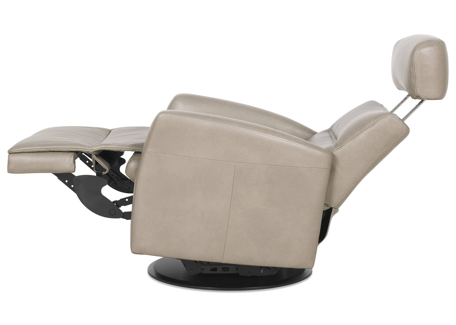 Jasper Leather Recliner -Sol Dove