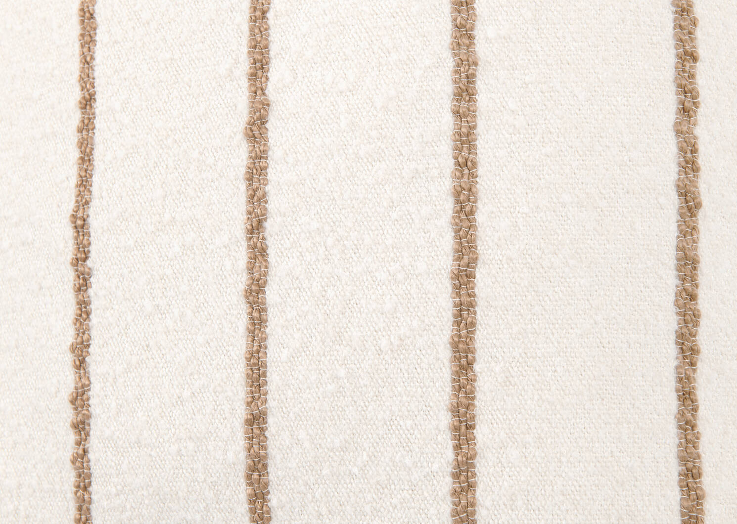 Avena Striped Pillow 20x20 Ivory/Caramel