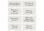 Ens. 8 serviettes Life Questions avoine