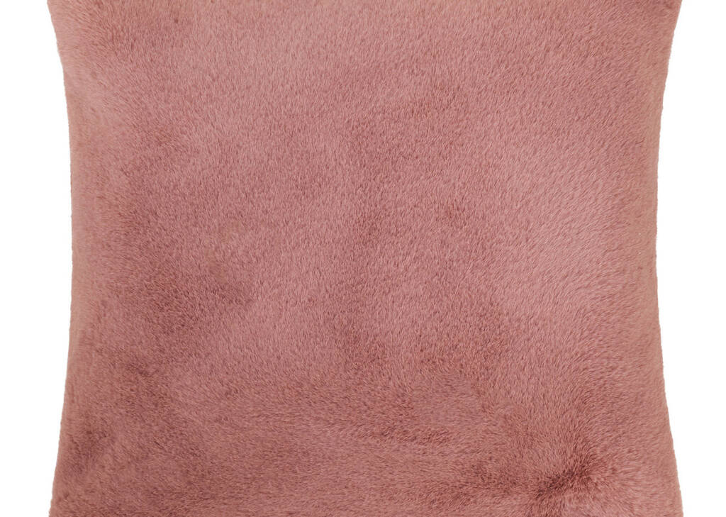 Flora Faux Fur Toss 20x20 Ballet Pink