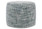 Elba Pouf Blue/Ivory