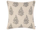Coussin en coton Amaris 20x20 sable/noir