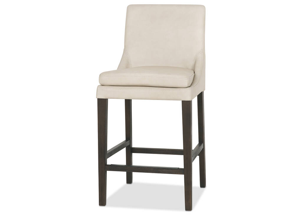 Tabouret en cuir Maurizio -Torino dune