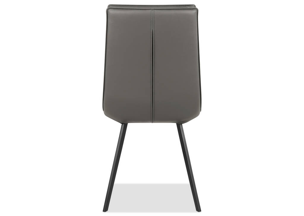 Chaise en cuir Spence -Rory charbon
