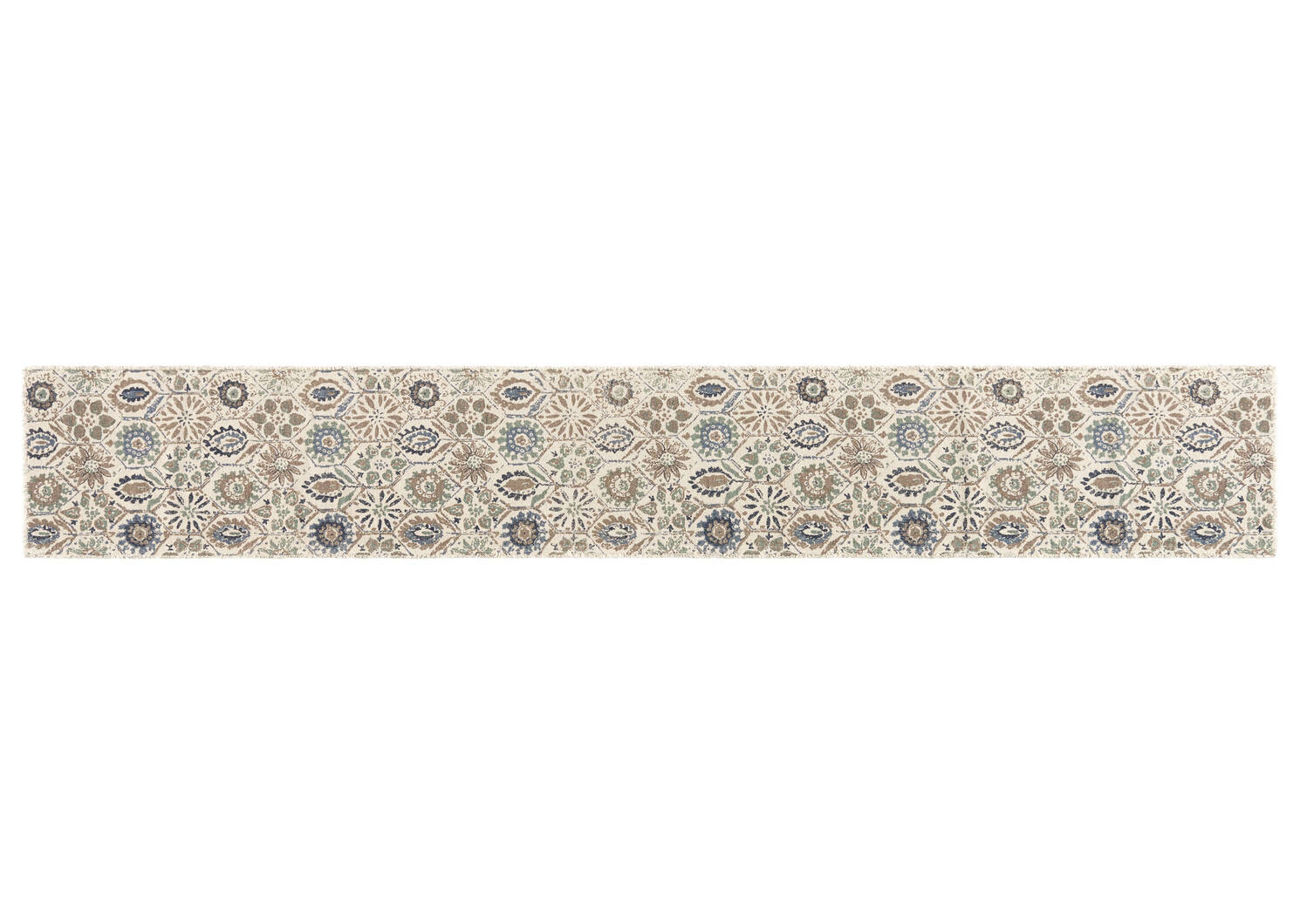 Rebeckah Table Runner Blue/Sand