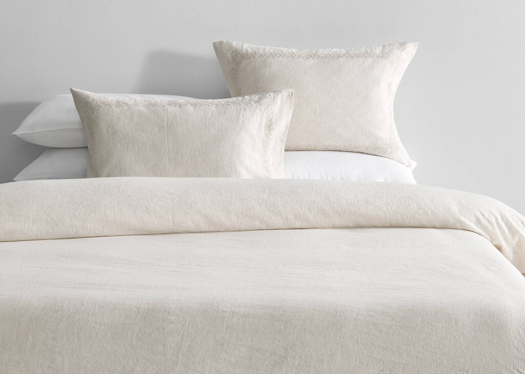 Ensemble de housse de couette en coton/linen Ciaz