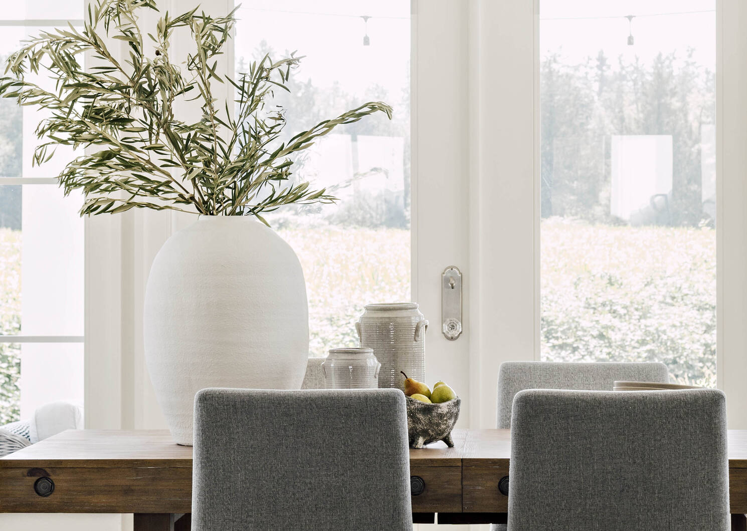 Grand vase Daleyza blanc
