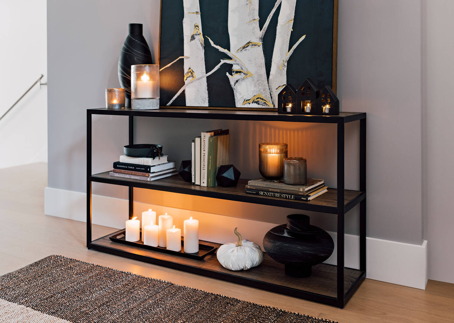 Jamie Narrow Tray Black