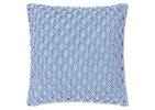 Coussin Corde 20x20 bleu pâle