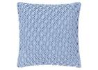 Coussin Corde 20x20 bleu pâle