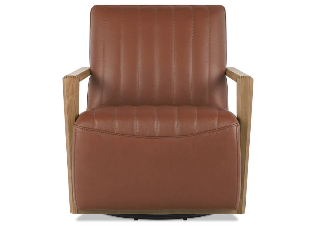 Fauteuil piv. en cuir Simone -Ari car.