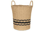 Jordan Striped Basket Medium Nat/Blac