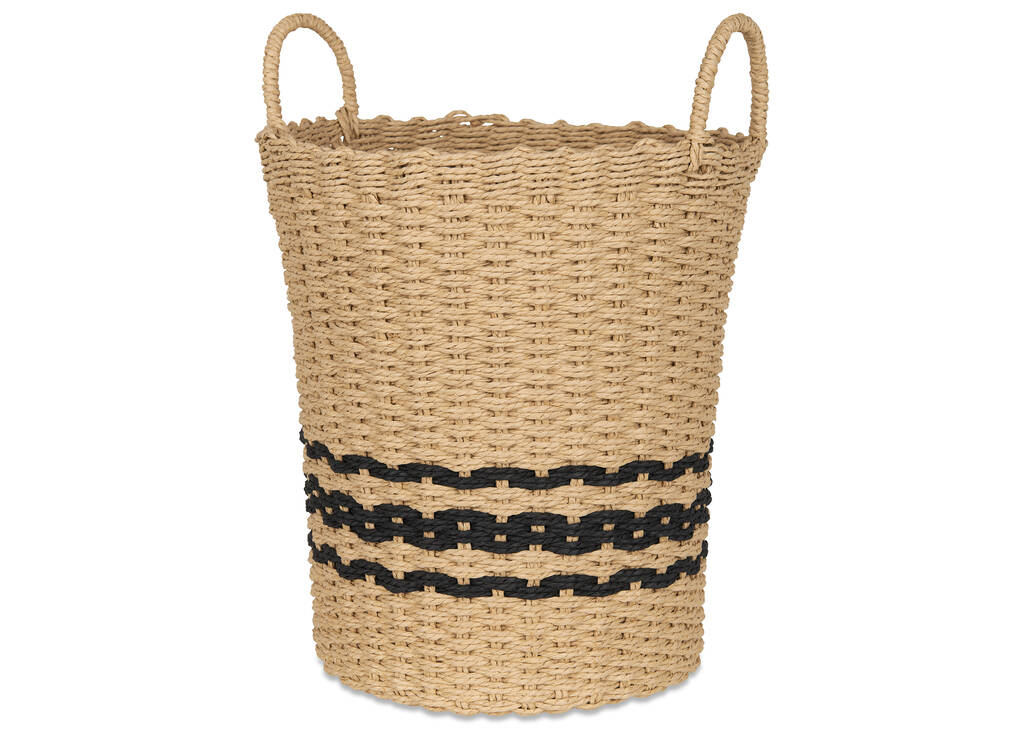 Panier moyen rayé Jordan naturel/noir
