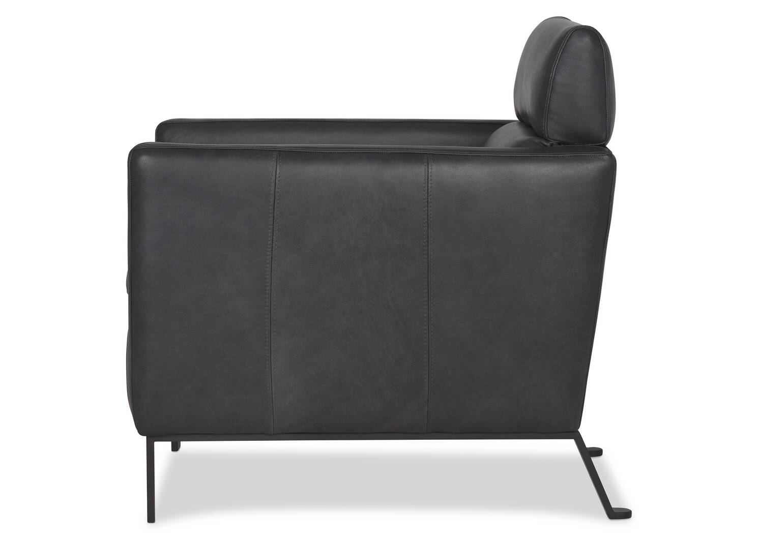 Camilo Leather Armchair -Vista Shadow