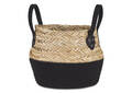 Petit panier Racquel naturel/noir