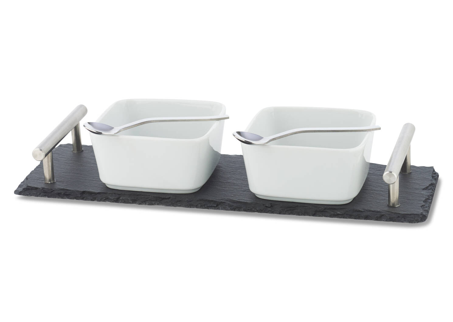 Boca 5pc Tapas Set w/ Sm Tray Nickel